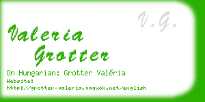 valeria grotter business card